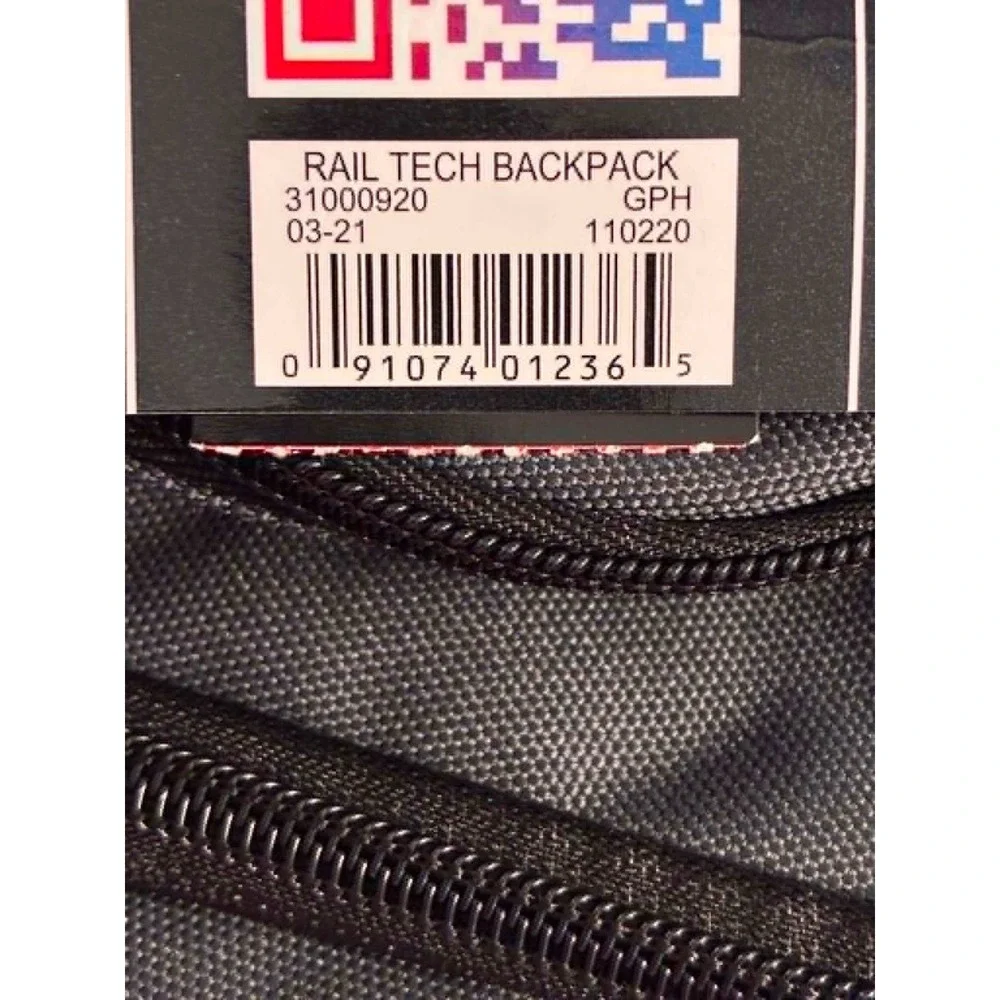 Eastsport Gail Tech Backpack Unisex One Size Grey NWT Laptop Sleeve Padded Back